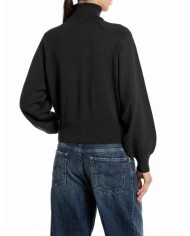 REPLAY MAGLIA DOLCEVITA CON MANICHE A PALLONCINO