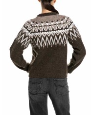 REPLAY CARDIGAN CROPPED FANTASIA