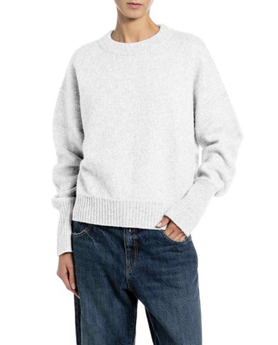 REPLAY MAGLIA IN MISTO LANA E ALPACA