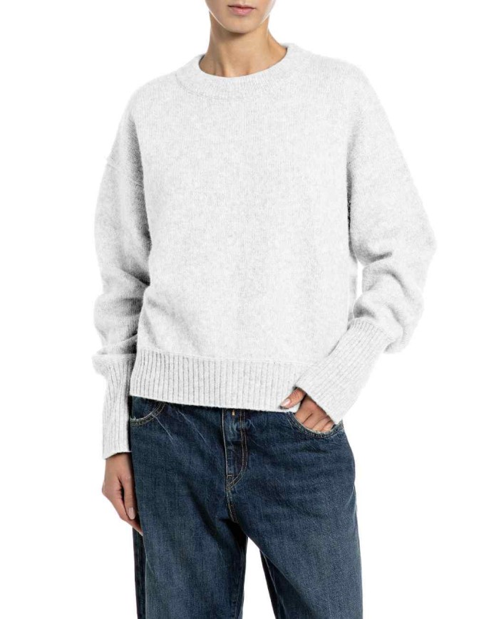 REPLAY MAGLIA IN MISTO LANA E ALPACA