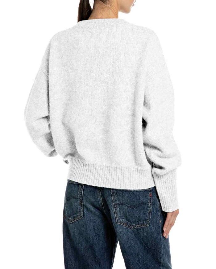 REPLAY MAGLIA IN MISTO LANA E ALPACA