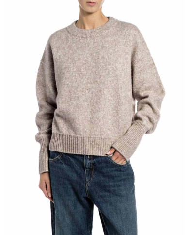REPLAY MAGLIA IN MISTO LANA E ALPACA
