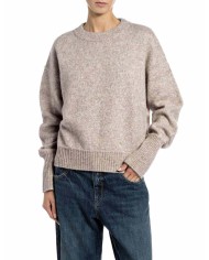 REPLAY MAGLIA IN MISTO LANA E ALPACA