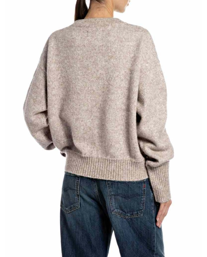REPLAY MAGLIA IN MISTO LANA E ALPACA