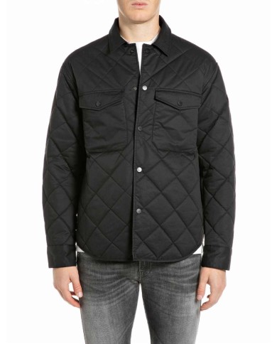 REPLAY GIACCA COMFORT COMPACT IN COTONE