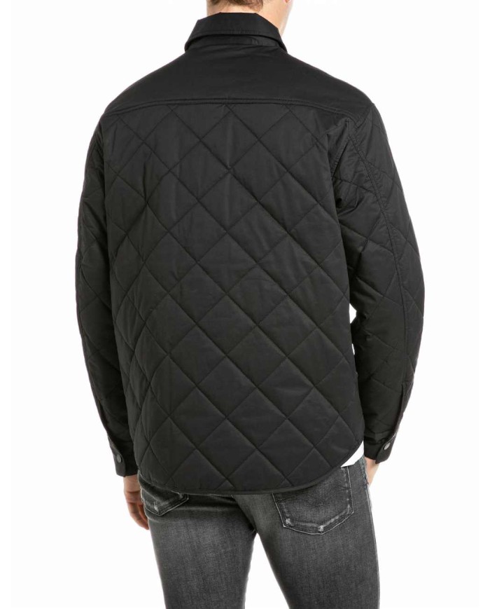 REPLAY GIACCA COMFORT COMPACT IN COTONE