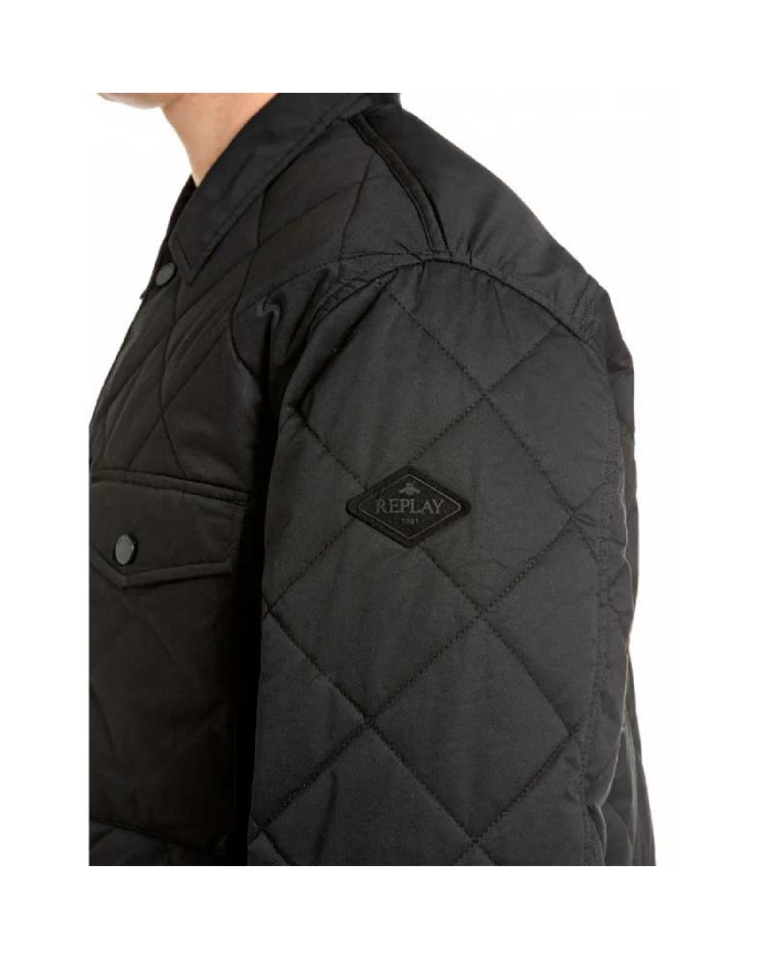 REPLAY GIACCA COMFORT COMPACT IN COTONE