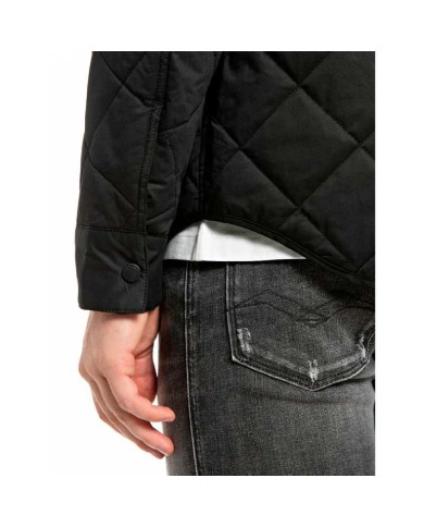 REPLAY GIACCA COMFORT COMPACT IN COTONE