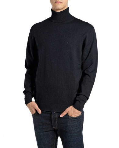 REPLAY MAGLIONE DOLCEVITA IN COTONE E CASHMERE