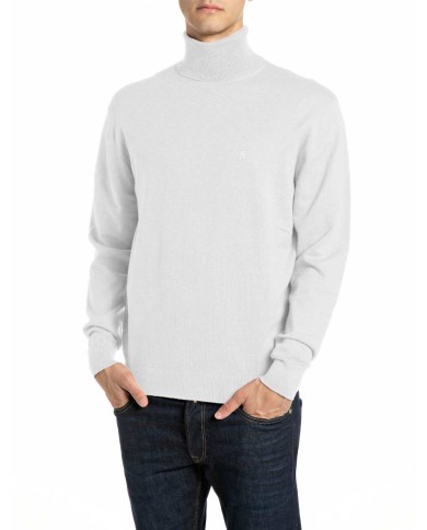 REPLAY MAGLIONE DOLCEVITA IN COTONE E CASHMERE