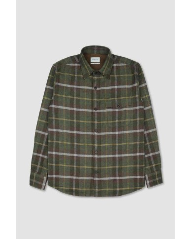 BROOKSFIELD CAMICIA IN FLANELLA DI COTONE OVERSIZE
