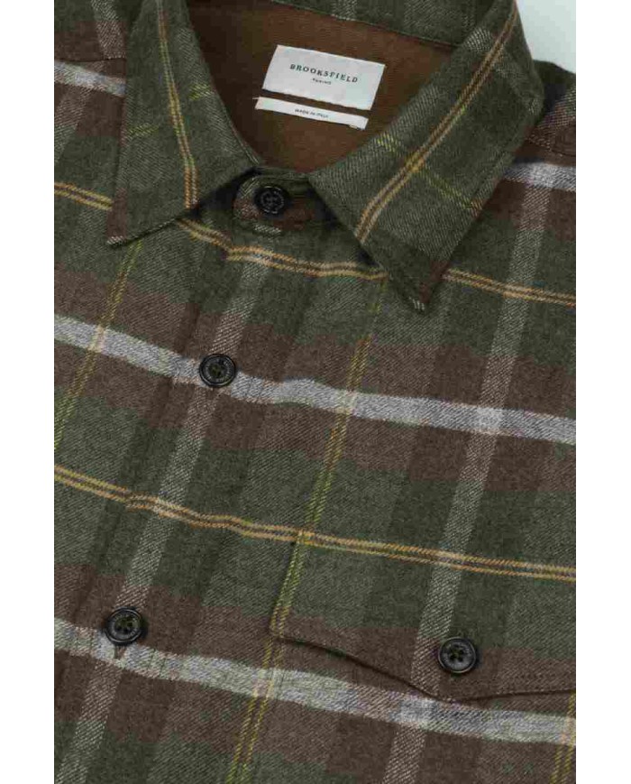 BROOKSFIELD CAMICIA IN FLANELLA DI COTONE OVERSIZE