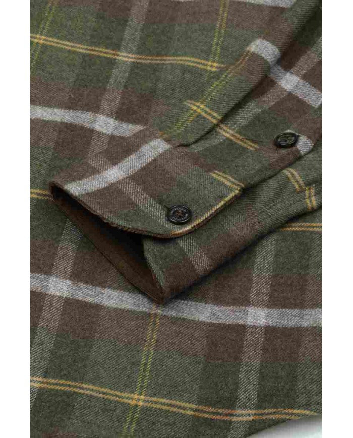 BROOKSFIELD CAMICIA IN FLANELLA DI COTONE OVERSIZE