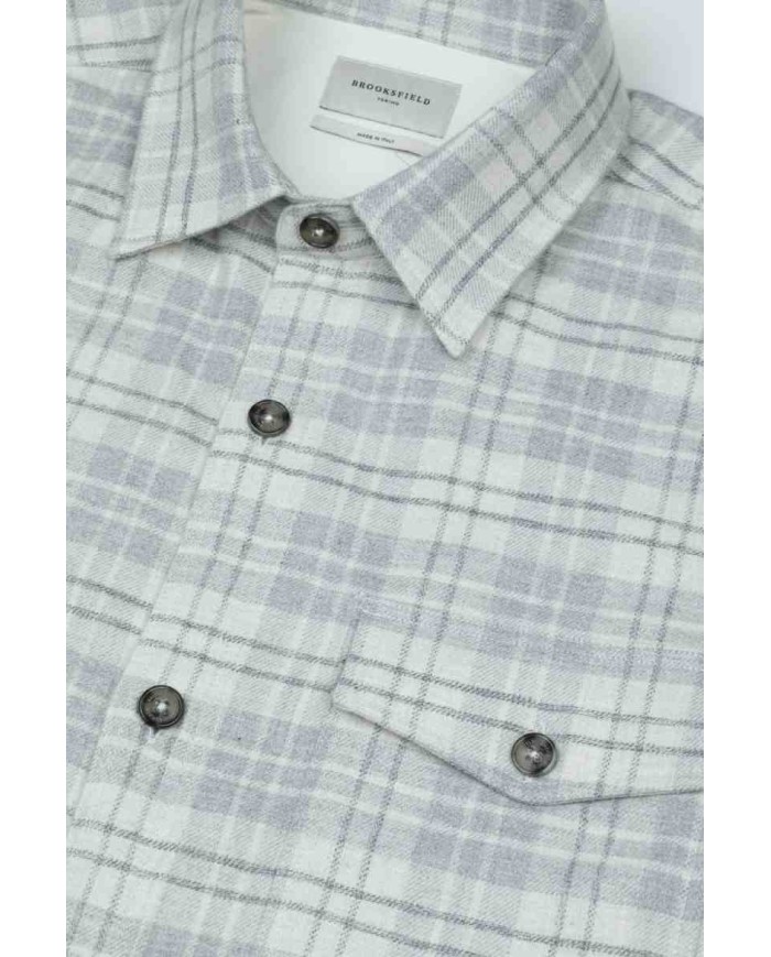 BROOKSFIELD CAMICIA IN FLANELLA DI COTONE OVERSIZE