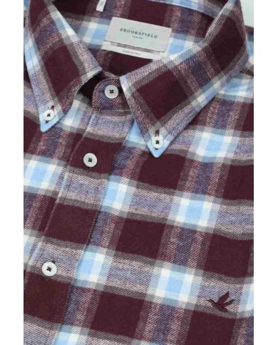 BROOKSFIELD CAMICIA CLUB BUTTON DOWN IN FLANELLA