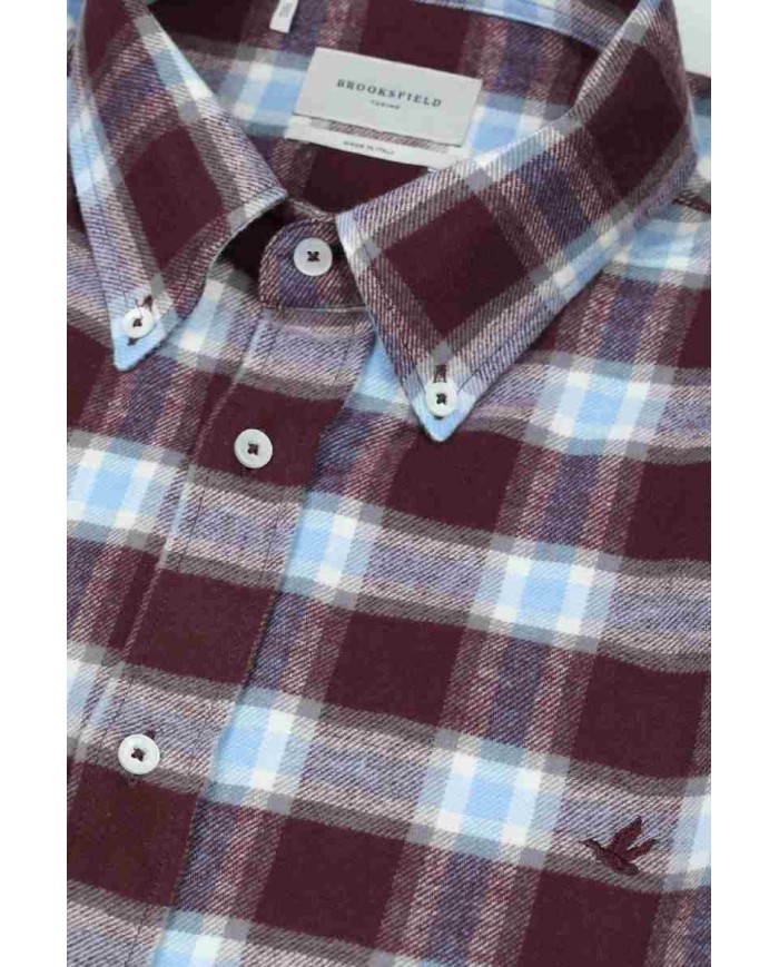 BROOKSFIELD CAMICIA CLUB BUTTON DOWN IN FLANELLA