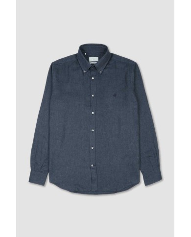 BROOKSFIELD CAMICIA CLUB BUTTON DOWN IN COTONE SMERIGLIATO