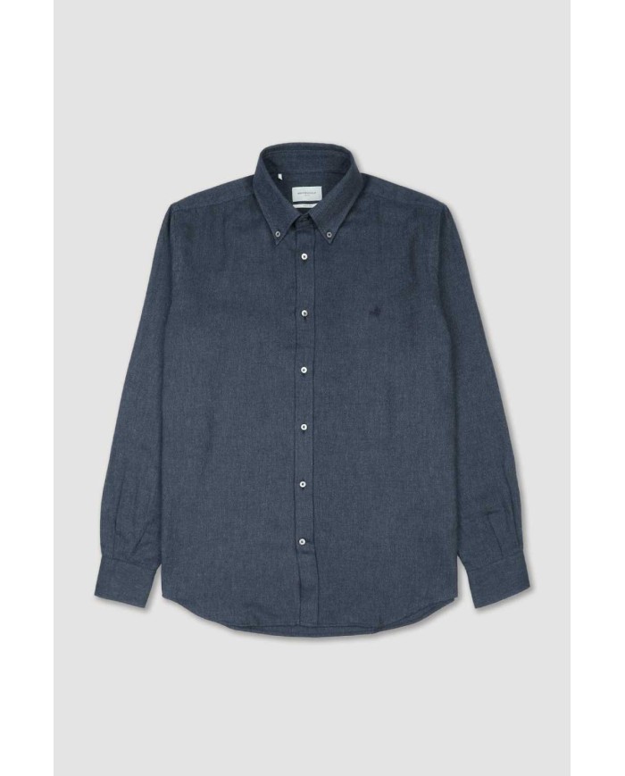 BROOKSFIELD CAMICIA CLUB BUTTON DOWN IN COTONE SMERIGLIATO