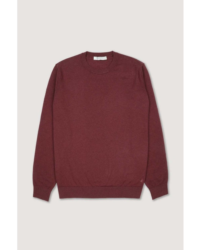 BROOKSFIELD MAGLIA GIROCOLLO IN COTONE E CASHMERE