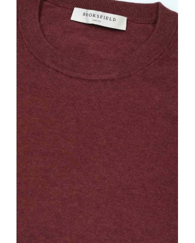 BROOKSFIELD MAGLIA GIROCOLLO IN COTONE E CASHMERE
