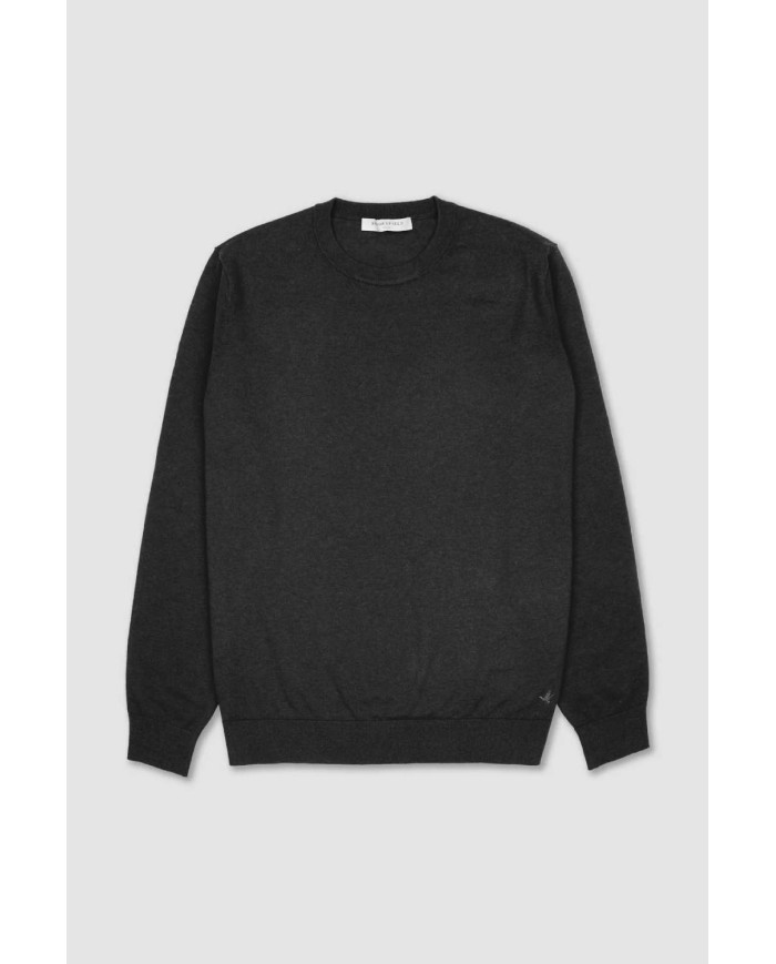 BROOKSFIELD MAGLIA GIROCOLLO IN COTONE E CASHMERE