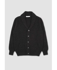BROOKSFIELD CARDIGAN CON COLLO A SCIALLE IN PURA LANA VERGINE