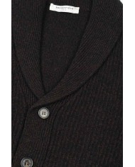 BROOKSFIELD CARDIGAN CON COLLO A SCIALLE IN PURA LANA VERGINE