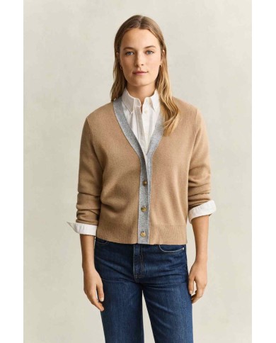 GANT CARDIGAN IN MAGLIA MISTO LANA E CASHMERE