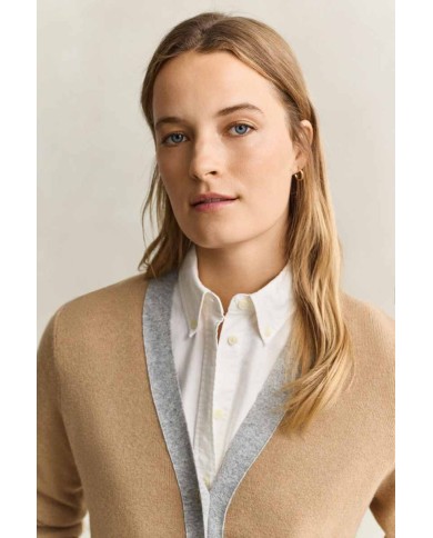 GANT CARDIGAN IN MAGLIA MISTO LANA E CASHMERE