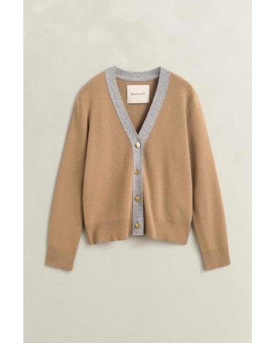 GANT CARDIGAN IN MAGLIA MISTO LANA E CASHMERE