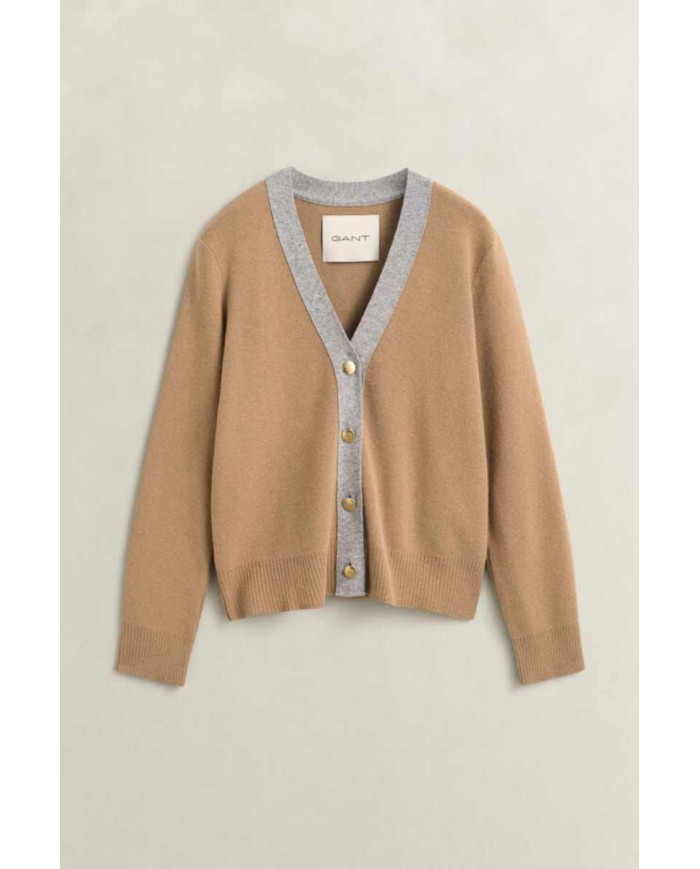GANT CARDIGAN IN MAGLIA MISTO LANA E CASHMERE