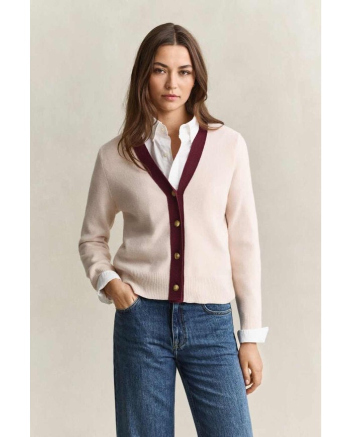 GANT CARDIGAN IN MAGLIA MISTO LANA E CASHMERE