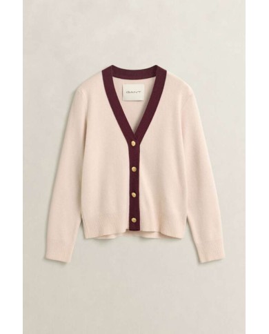 GANT CARDIGAN IN MAGLIA MISTO LANA E CASHMERE