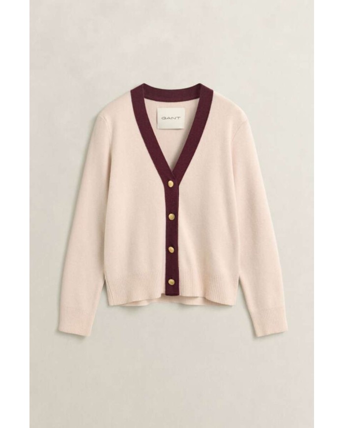 GANT CARDIGAN IN MAGLIA MISTO LANA E CASHMERE