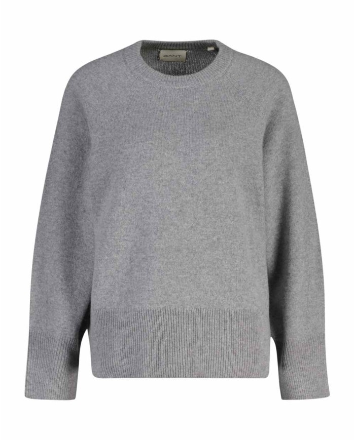 GANT MAGLIA GIROCOLLO IN LANA E CASHMERE