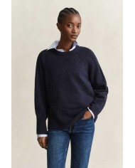 GANT MAGLIA GIROCOLLO IN LANA E CASHMERE