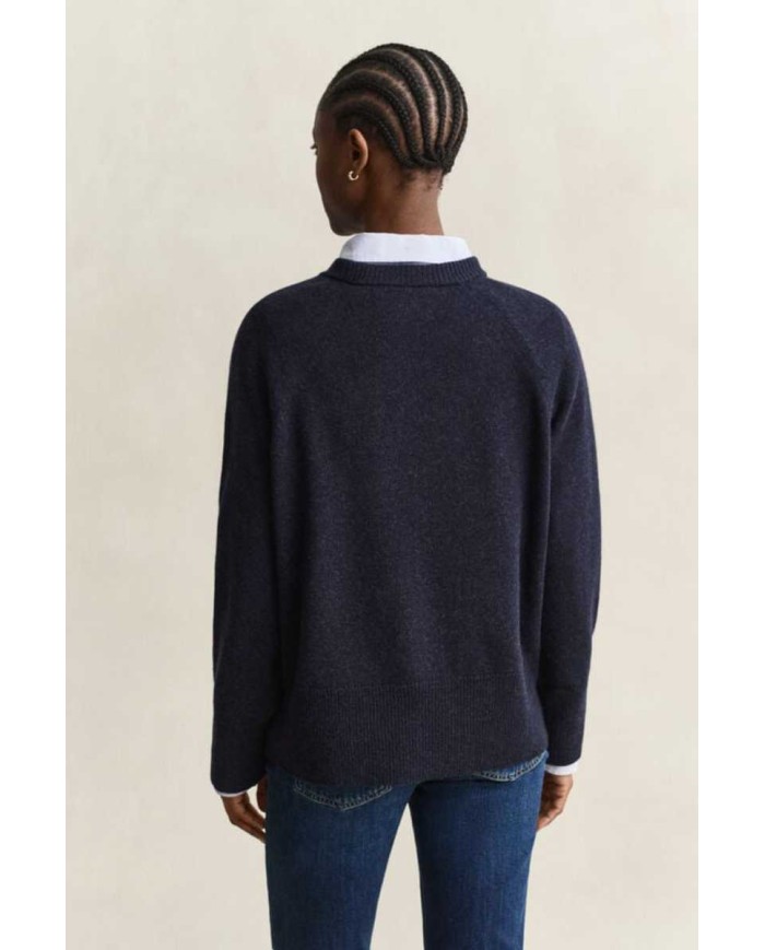 GANT MAGLIA GIROCOLLO IN LANA E CASHMERE