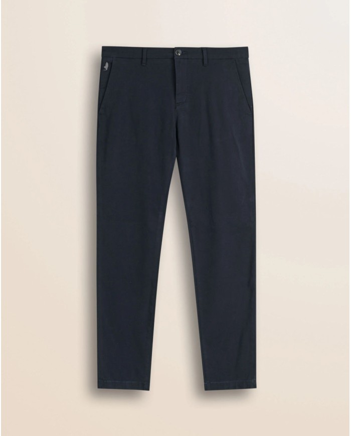 MCS PANTALONE CHINO IN COTONE DOBBY SLIM FIT