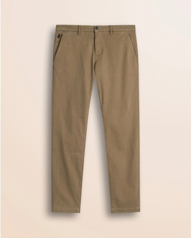 MCS PANTALONE CHINO IN COTONE DOBBY SLIM FIT