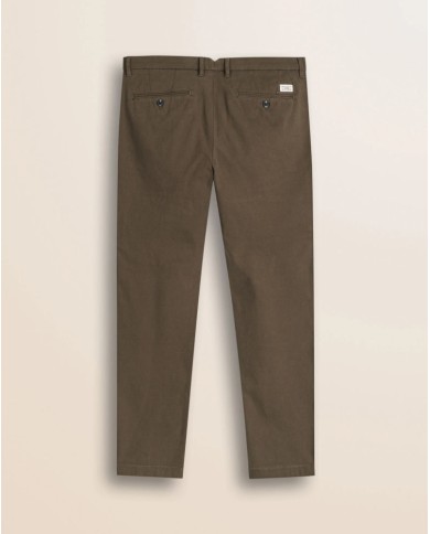 MCS PANTALONE CHINO IN COTONE DOBBY SLIM FIT