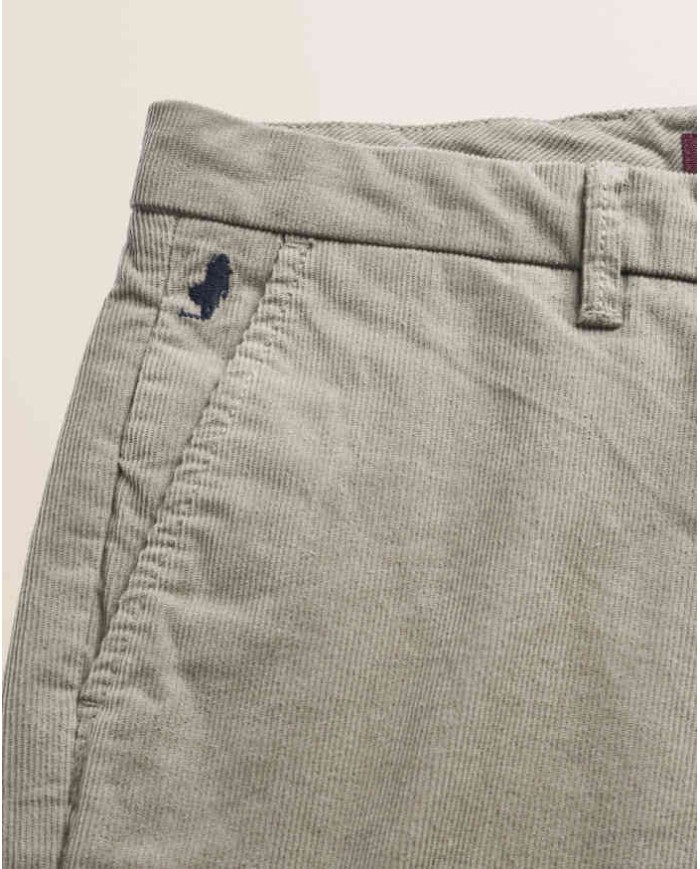 MCS PANTALONE CHINO IN VELLUTO 1000 RIGHE SLIM FIT