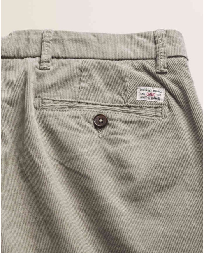 MCS PANTALONE CHINO IN VELLUTO 1000 RIGHE SLIM FIT