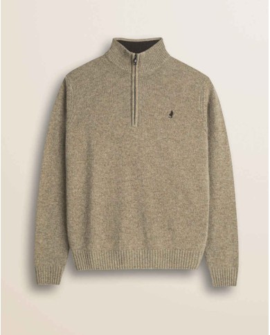 MCS MAGLIONE MEZZA ZIP IN LAMBSWOOL