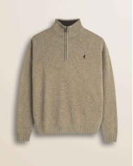 MCS MAGLIONE MEZZA ZIP IN LAMBSWOOL