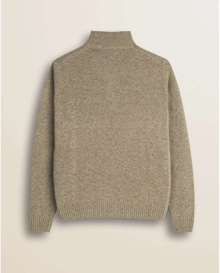MCS MAGLIONE MEZZA ZIP IN LAMBSWOOL