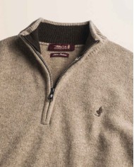 MCS MAGLIONE MEZZA ZIP IN LAMBSWOOL