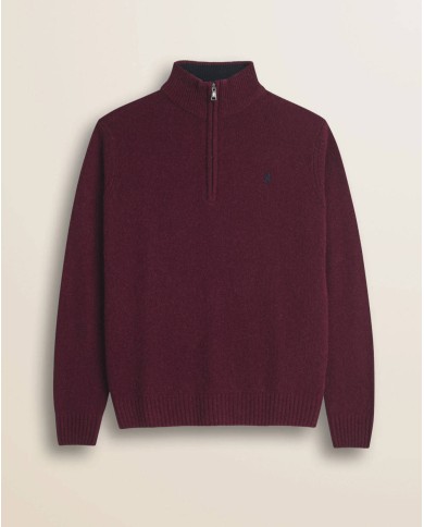 MCS MAGLIONE MEZZA ZIP IN LAMBSWOOL