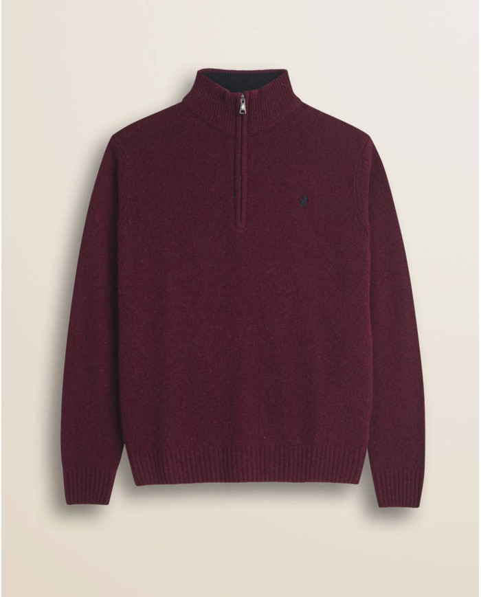MCS MAGLIONE MEZZA ZIP IN LAMBSWOOL