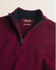 MCS MAGLIONE MEZZA ZIP IN LAMBSWOOL