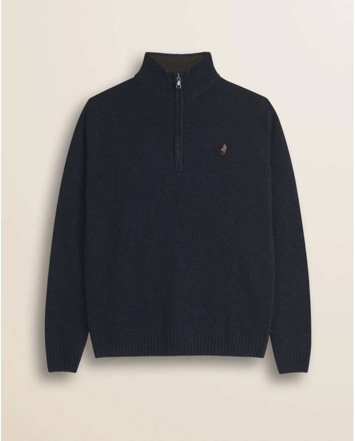 MCS MAGLIONE MEZZA ZIP IN LAMBSWOOL